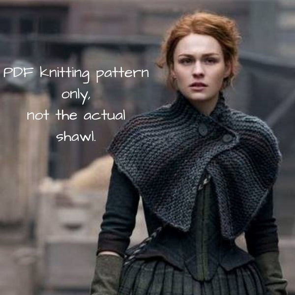 Outlander Brianna's Season 4 Capelet PDF knitting pattern