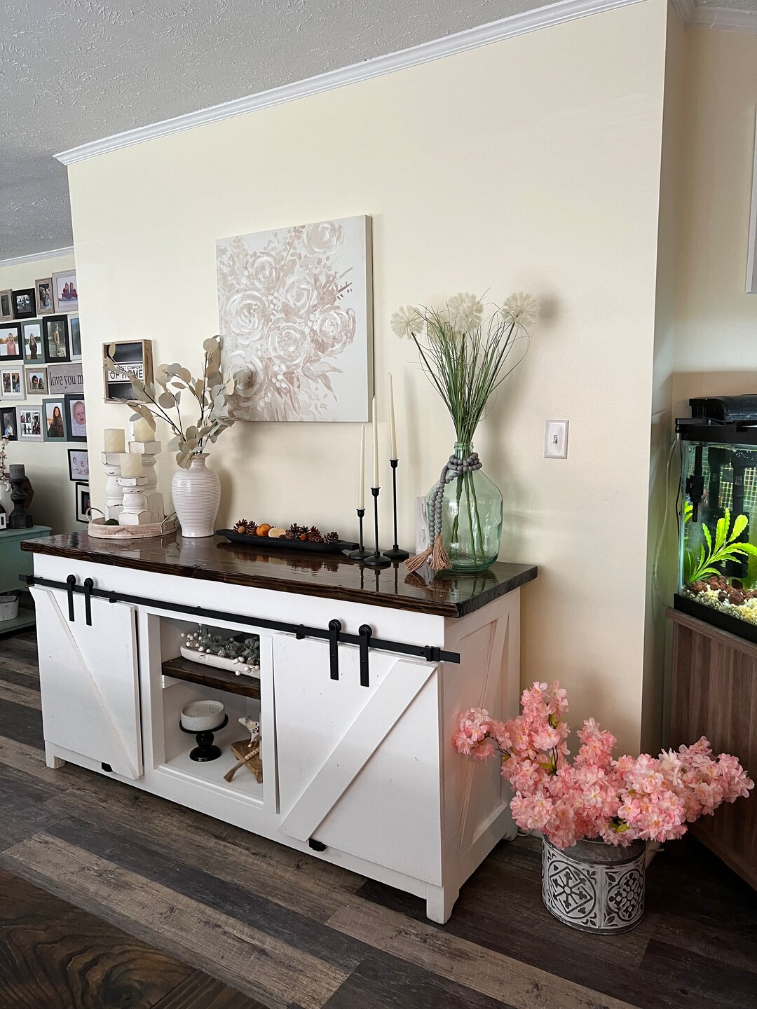 Custom Farmhouse Buffet Table Etsy