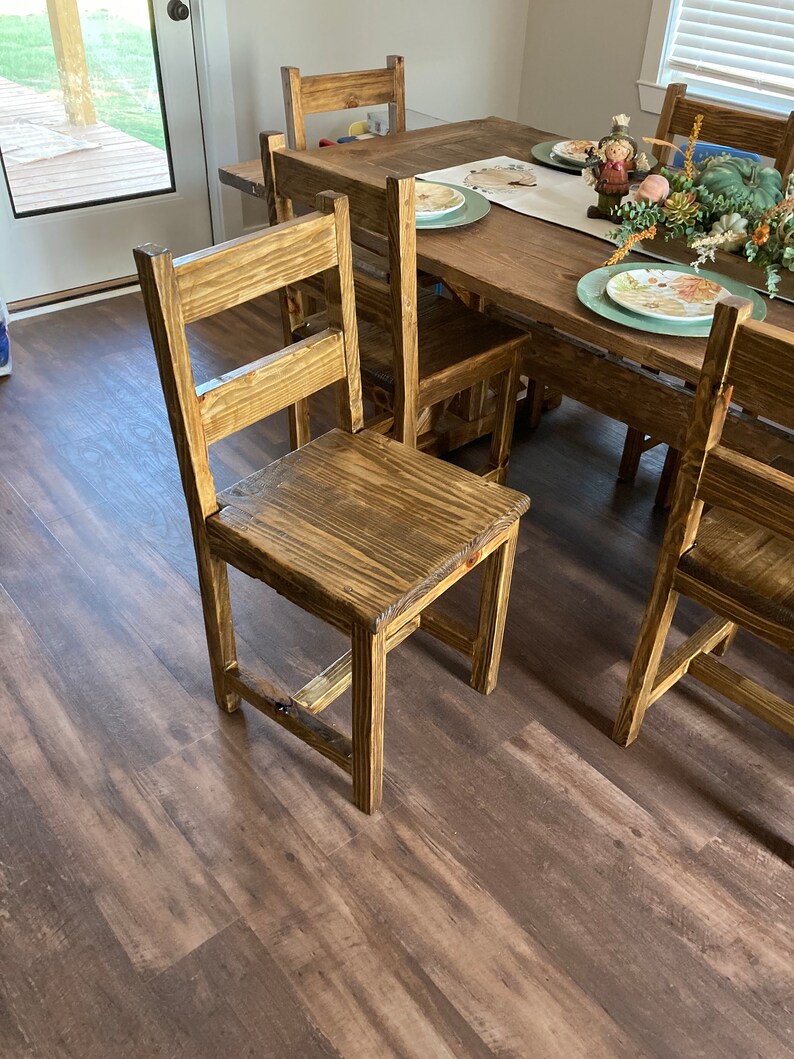 Rustic Dining Chairs Etsy