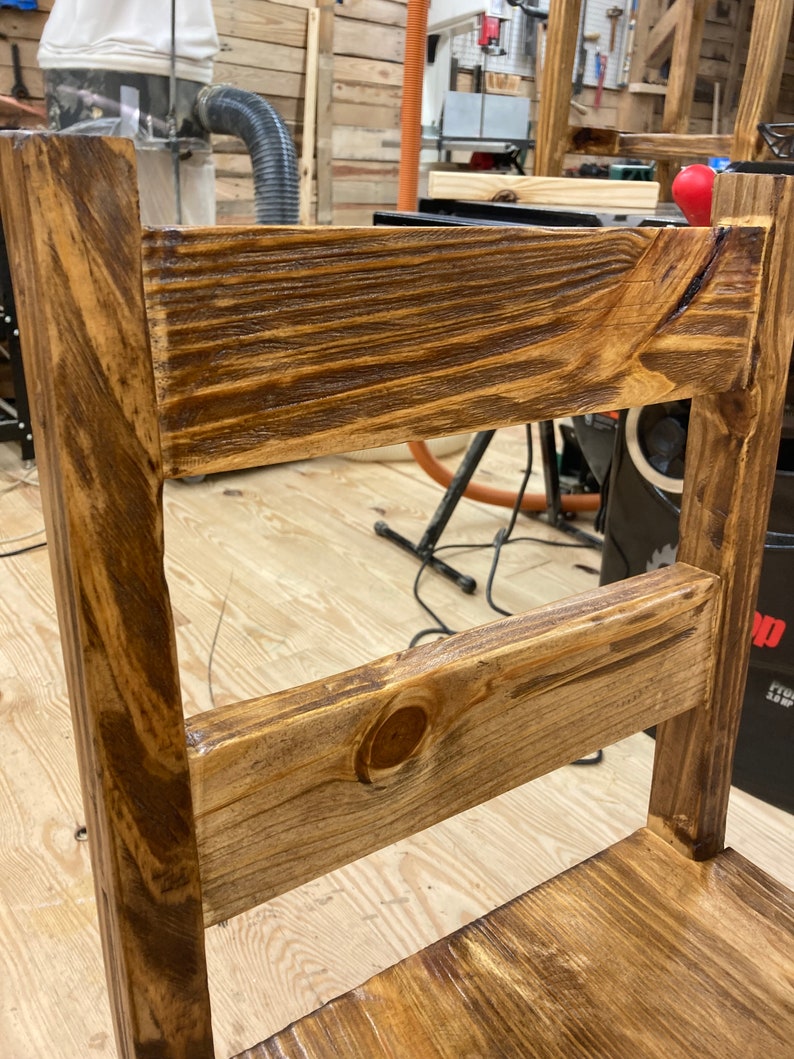 Rustic Dining Chairs Etsy