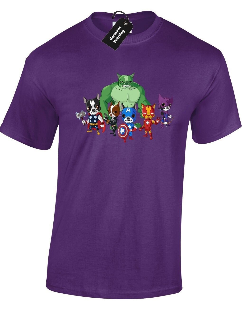 pug avengers t shirt