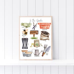 In de tuin, tuin print, natuur studie, tuin unit studie, homeschool print, homeschool kunst aan de muur