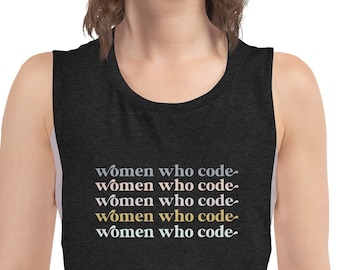 Camiseta sin mangas "Mujeres que programan" - Camiseta Steminist Tech
