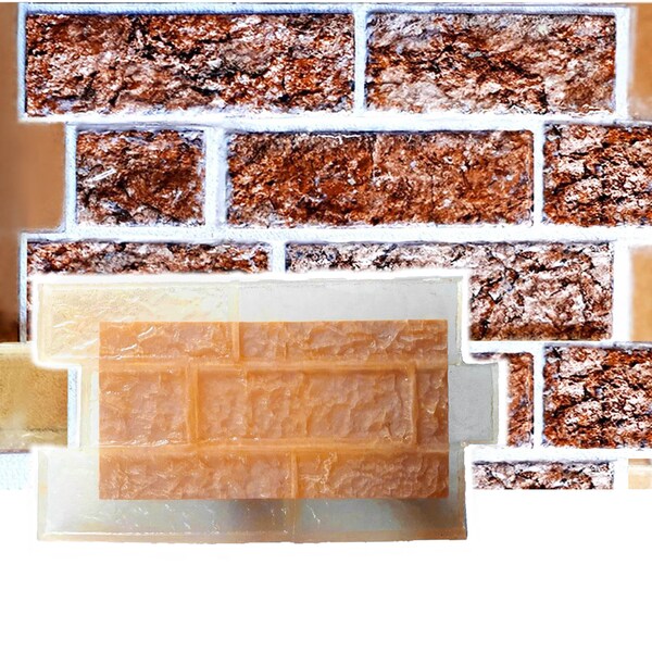 Brick Stencil for Floor Etsy