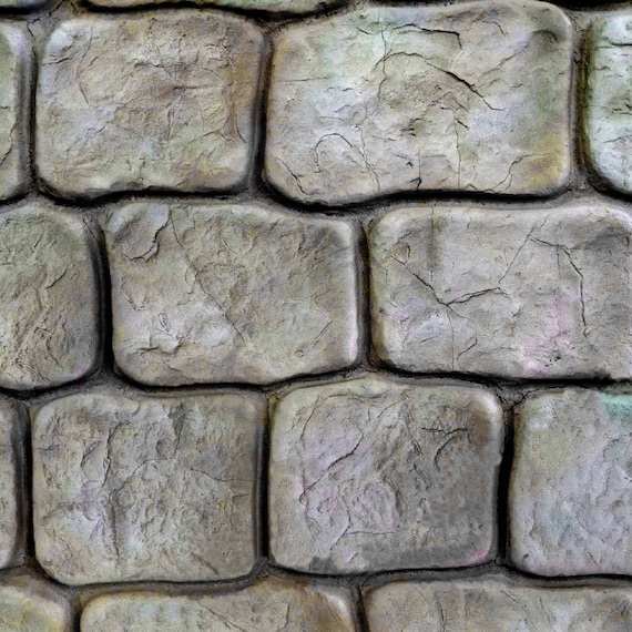 Sello de poliuretano Piedra de escombros Plantilla de PU para impresión de  ladrillos de pared / Texturizado decorativo Estampado de hormigón Textura  de impresión de cemento -  México