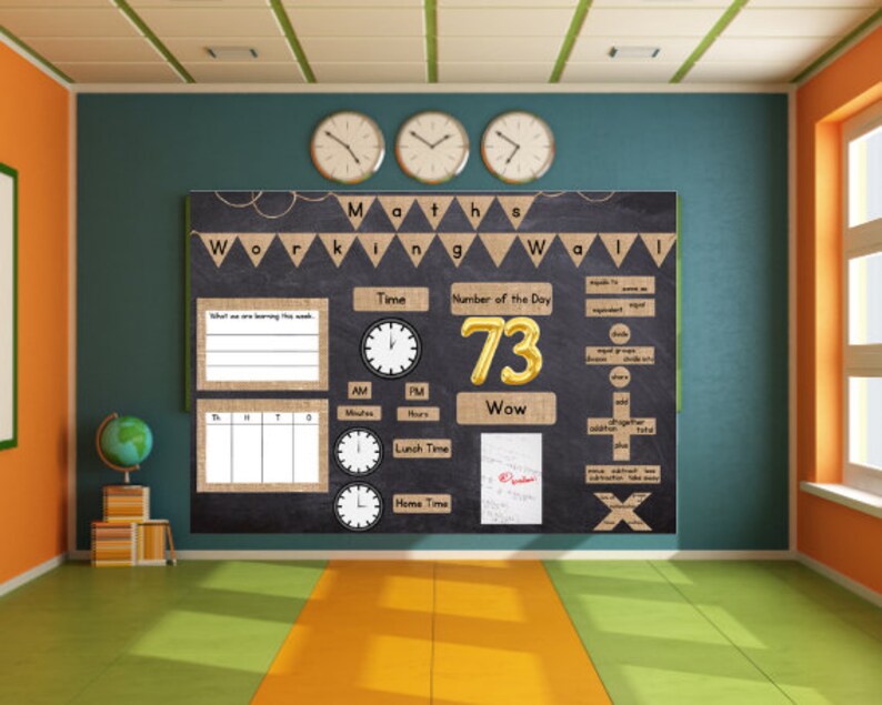Maths Working Wall Display (hessian) - Etsy UK