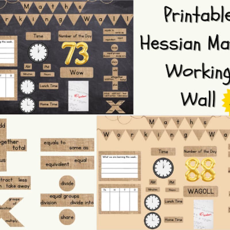 Maths Wall Displays - Etsy UK