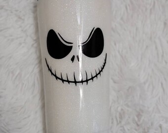 Jack skellington face tumbler