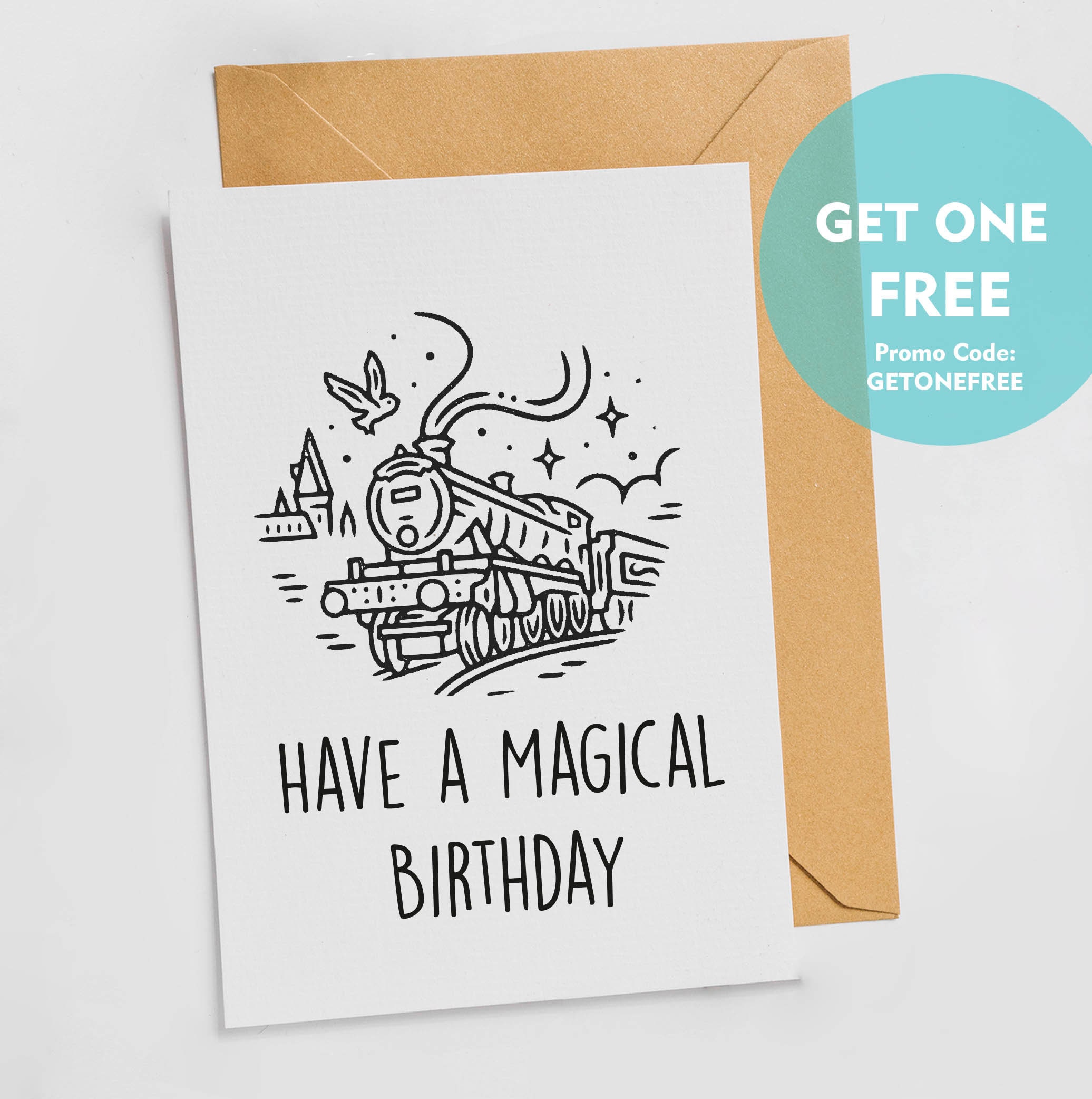 Harry Potter Inspired Birthday Card made with the Cricut