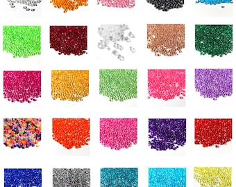 10,000 Wedding Crystals Craft Rhinestone Gems Resin Stones Beads Art Diamante Jewellery Making Jewels Facet Sparkly Sparkling Table Confetti