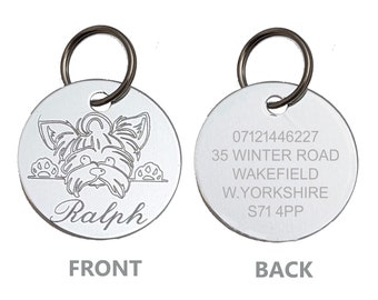 Yorkshire Terrier Dog Tag Name Collar Personalised Engraved Custom Pet Tag Yorkie Gifts