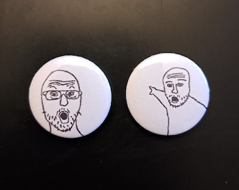 Soyjack buttons