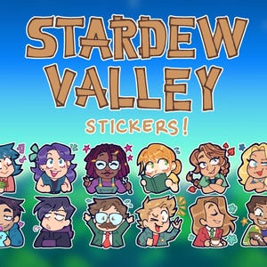 Pegatinas de personajes de Stardew Valley