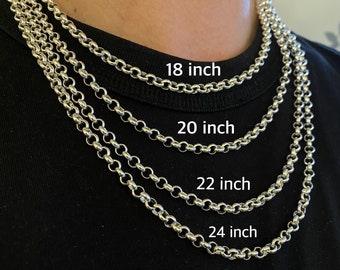 Silver Chain Men - Etsy