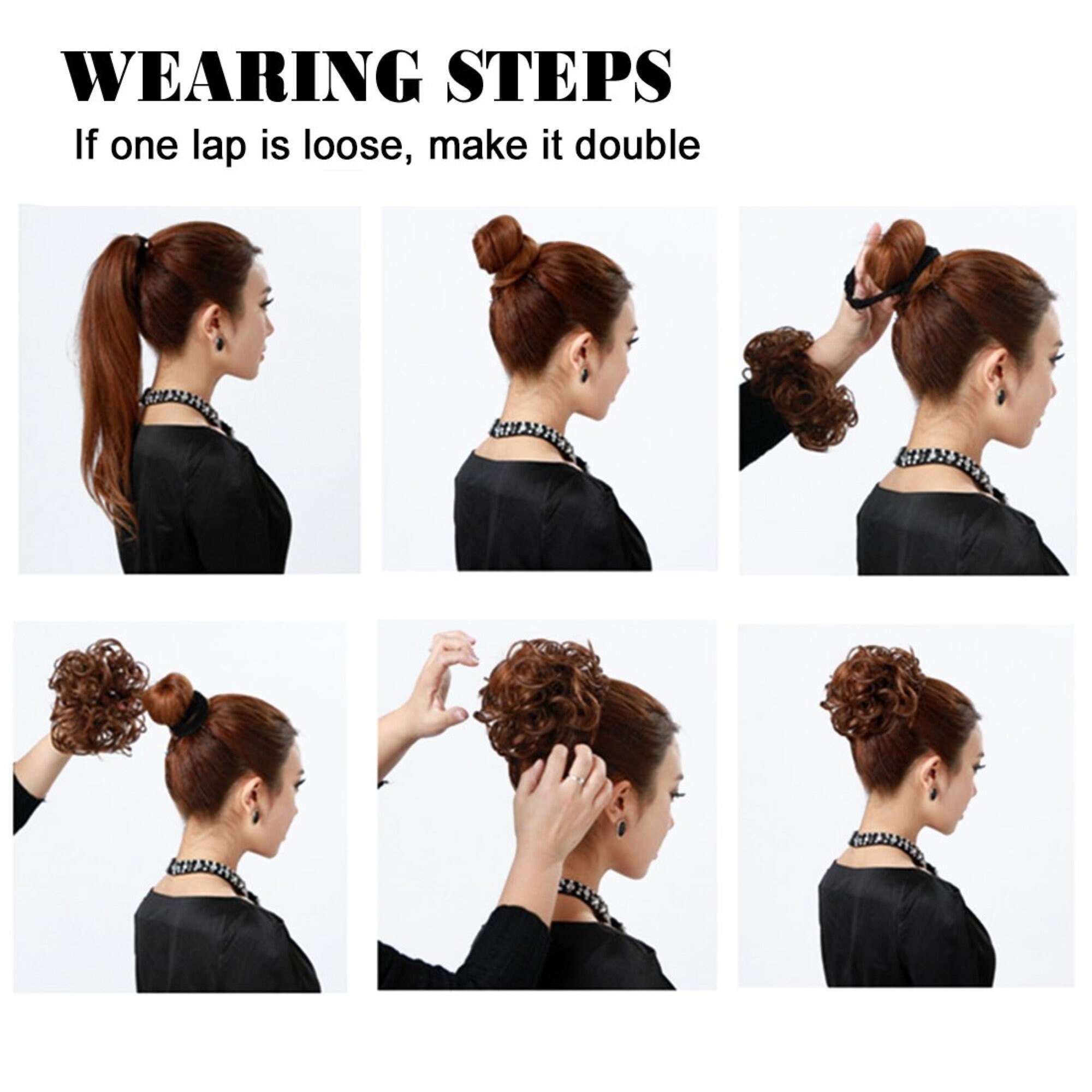 Women Messy Hair Bun Hair Scrunchie for Women Ponytail Extension