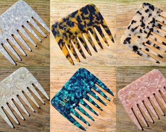 Medium size pocket friendly hair comb eco friendly material Stylish and Durable Medium Acetate Hair Comb