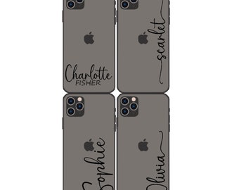 Personalised phone case vinyl decal custom name initials vinyl decal for any phone .