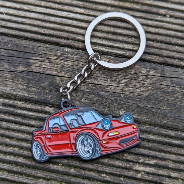 Mazda Miata MX5 Eunos Mk1 NA Metal Keychain