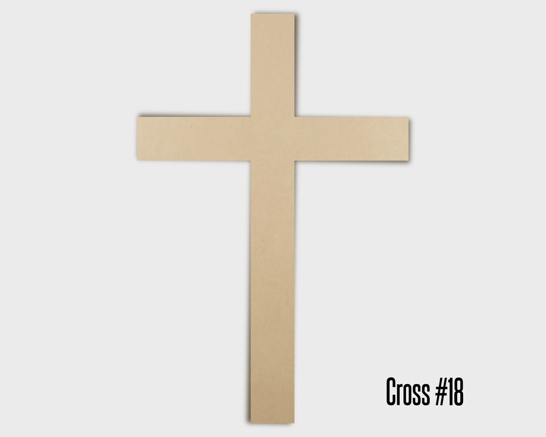 Wooden Cross Shape 100-600mm 3mm MDF Craft Unpainted 3mm MDF Laser Cut ...