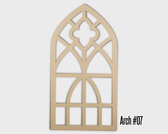 Wooden Arch Shape 300-700mm 3mm Mdf - Craft Unpainted 3mm Mdf - Laser Cut