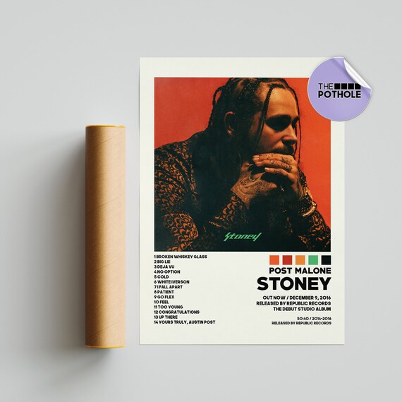 Post Malone Poster / Stoney Poster / Album Cover Poster Poster - Etsy
