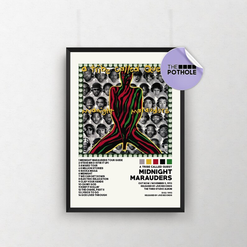 A Tribe Called Quest Posters / Midnight Marauders Poster / Etsy