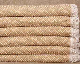 Wedding Gift Blankets, Beach Blanket, Mustard Throw, Herringbone Blanket, 56x79 Inches Wedding Gift Blanket, Bulk Order Throw,