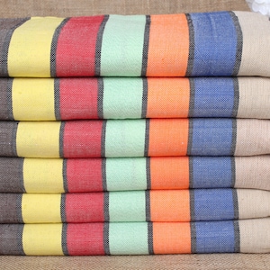 Custom Turkish Towel, Wedding Favors for Guests, Multi-Color Towel, Rainbow Towel, 40x71 Inches Bachelor/Bachelorette Party Favors,