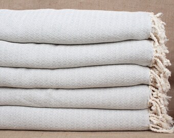Large Towel, Couch Throw, Light Gray Bedcover, Diamond Blanket, 79x95 Inches Wedding Gift Blanket, Picnic Bedcover, Yoga Bedcover,