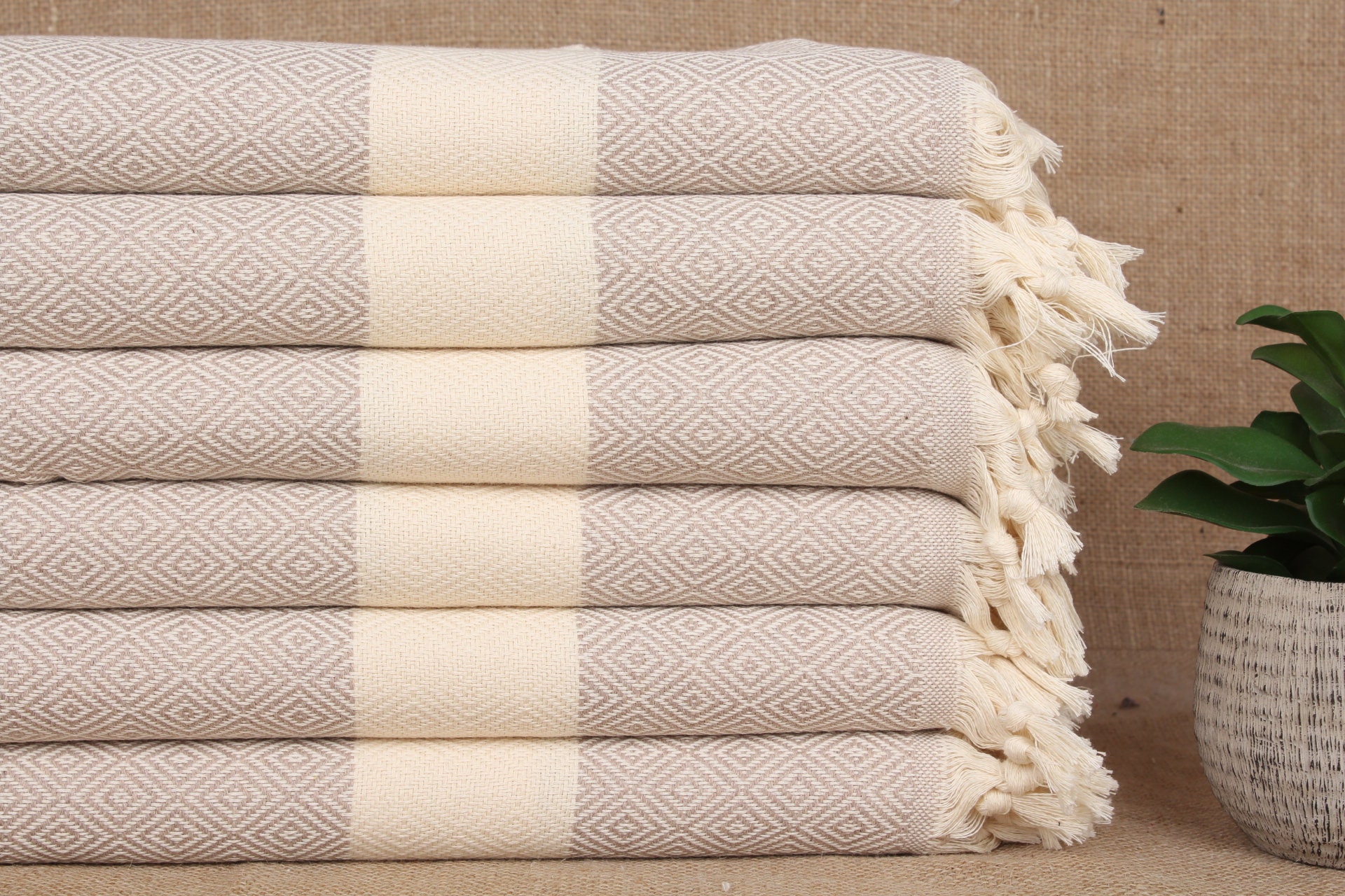 Wedding Gift Towels, Dish Towel Personalized, Light Beige Towel, Diamond Towel, 20x36 Inches Gift For Him, Spa Towel, Turkey Towel,