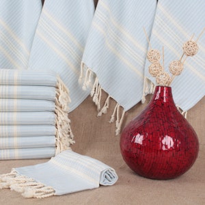 Small Towel, Wedding Gift Towels, Dish Towel, Striped Dishcloth, 18x40 Inches Cotton Towel, Monogrammed Towel, Little Washcloth,