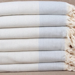 Organic Towel, Wedding Gift Towels, Light Gray Peshtemal, Diamond Towel, 36x71 Inches Pool Towel, Home Decor Towel, Wedding Towel,