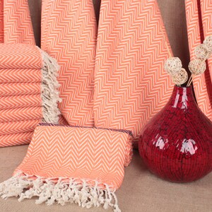 Turkish Towel, Organic Cotton Towels, Chevron Towel, 40x71 Inches Bridal Shower Towel, Fouta Towel, Scarf Peshtemal, Organic Peshtemal,