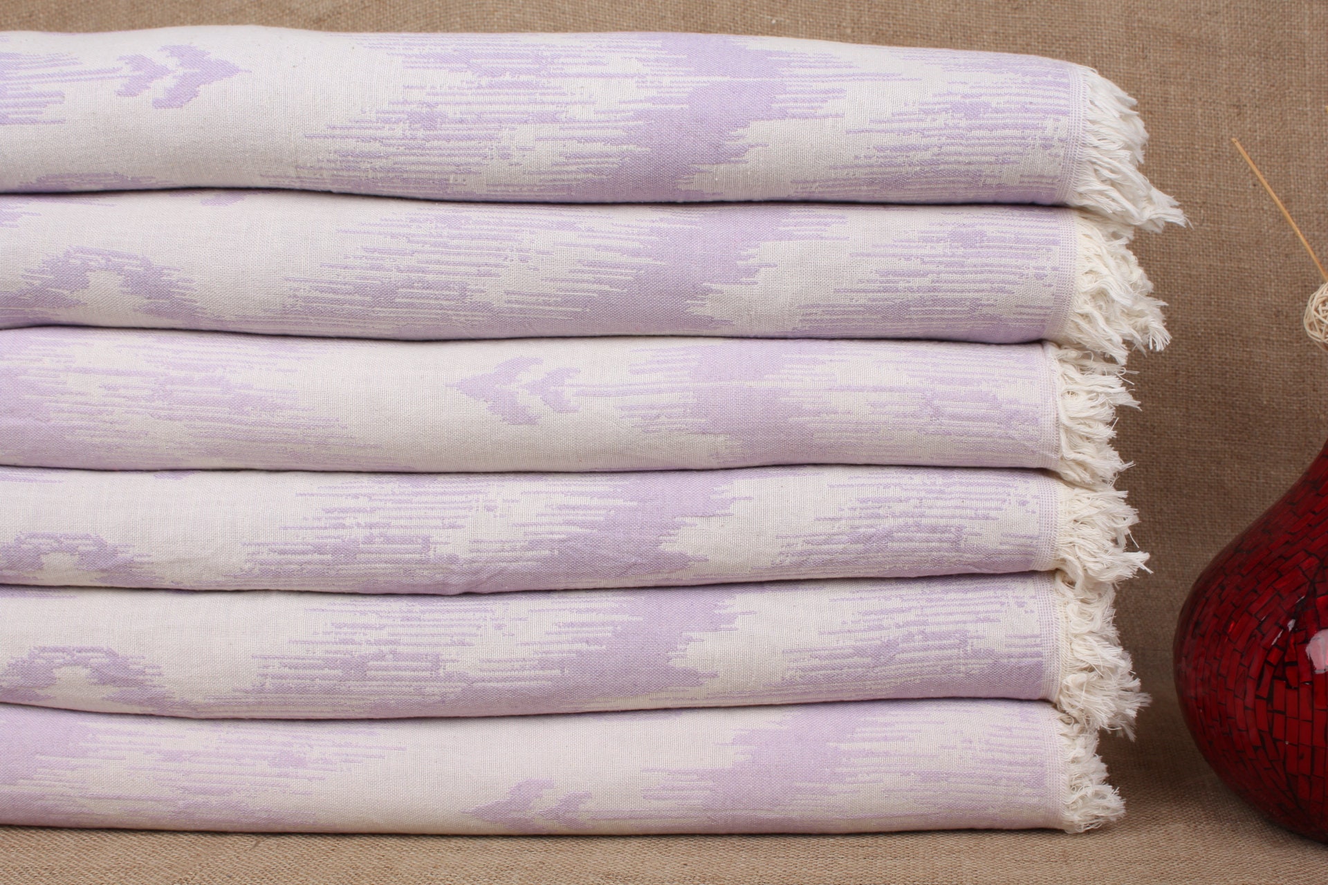 Cotton Paradise - Toallas pequeñas de mano y rostro para baño, 100 %  algodón turco, suaves y absorbentes, color lila, 13 x 13 in