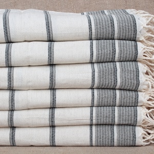 Toalha de rosto, toalha de mão turca, toalha verde cáqui, peshkir listrado, peshkir de linho de 20 x 40 polegadas, toalha com monograma, guardanapo de spa,