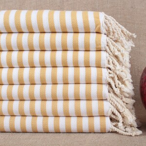 Organic Towel, Organic Cotton Towels, Striped Peshtemal, 40x71 Inches Bridal Shower Towel, Bulk Older Towel, Picnic Peshtemal,