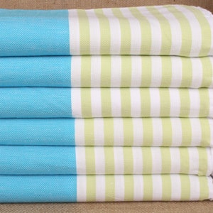 Bachelor Gifts, Personalized Turkish Towel, Bridal Shower Favors, 40x71 Inches Turquoise-Green Cotton Towel, Home Decor Towel,