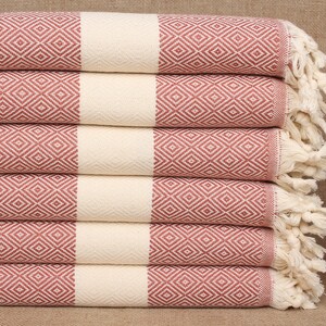 Monogrammed Tea Towel, Turkish Hand Towel, Brick Towel, Diamond Towel, 20x36 Inches Turkish Towel, Decor Towel, Bath Decor Towel,