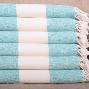 Personalized Towel, Personalized Turkish Towel, Diamond Towel, 36x67 Inches Personalized Gifts, Dark Mint Peshtemal, Hammam Peshtemal,