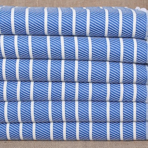 Turkish Towel, Personalized Gift for him, Sax Blue Towel, Striped Towel, 40x75 Inches Bamboo Towel, Mother in Law Wedding Gift From Bride,