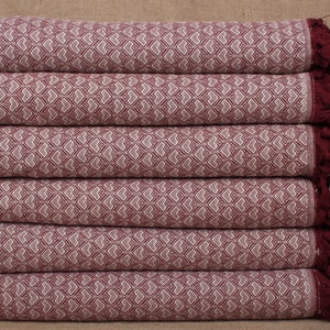 Picnic Blanket, Wedding Gift Blankets, Burgundy-White Blanket, Heart Design  Blanket, 75x87 Inches Blanket, Oversize Throw,