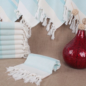 Wedding Gift Towels, Small Towel, Striped Dishcloth, 18x36 Inches Personalized Gifts, Organic Dishcloth, Travel Towel, Dish Towel,