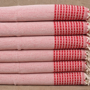 Dish Towel Embroidery Designs, Monogram Dish Towel, Red Towel, Striped Towel, 20x40 Inches Bathroom Towel, Bulk Order Towel,