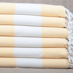 Turkish Beach Towel, Turkish Towel, Yellow Diamond Peshtemal, 36x67 Inches Bachelorette Party Gift, Yoga Towel, Fouta Towel, Gym Towel,