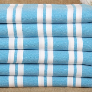 Personalized Turkish Beach Towel, Personalized Gift Box Towel, Blue Towel, Striped Towel, 40x71 Inches Monogram Towels, Travel Towel,