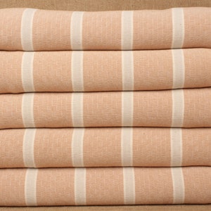 Sofa Blanket, Turkish Blanket, Milky Brown-Light Gray Throw, Striped Blanket, 83x95 Inches Bohemian Bedspread, Turkish Throw,