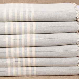 Custom Beach Towel, Turkish Towels Beach, Gray Towel, striped Towel, 40x71 Inches Linen Towel, Turkish Towel Beach Blanket,