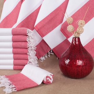 Small Towel, Turkish Hand Towel, Face Towel, Striped Towel, 24x40 Inches Cotton Napkin, Bridesmaid Gift, Tea Peshkir, Bath Decor Dishcloth,