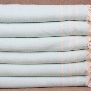 Picnic Blanket, Wholesale Blankets, Mint Blanket, Diamond Blanket, 71x95 Inches Cotton Blanket, Turkey Blanket, Pilates Throw,