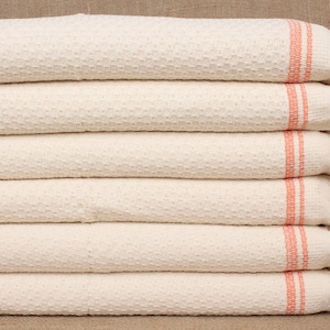 Personalized Dish Towel, Hanging Kitchen Hand Towel, Orange Towel, Striped Towel, 18x38 Inches Turkish Towel, Bulk Order Towel,